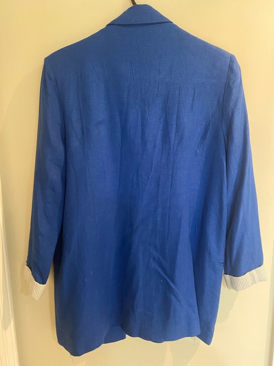 Jules & Leopold Cobalt Blue Double-Breasted Blazer - Picture 3 of 3